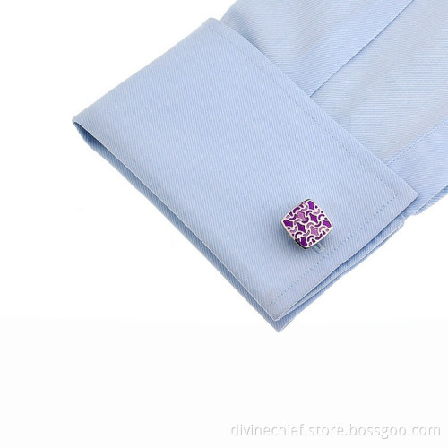 Wholesale Custom Men Engrave Cufflinks High Quality Cubic Cufflinks